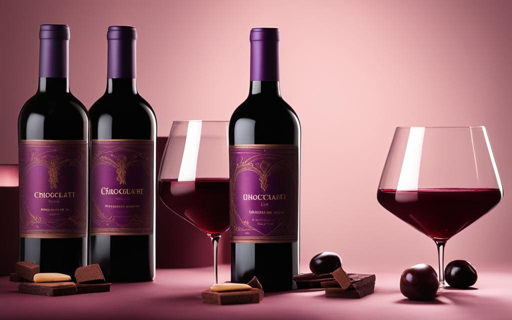 aromatische rode wijnen bij donkere chocolade