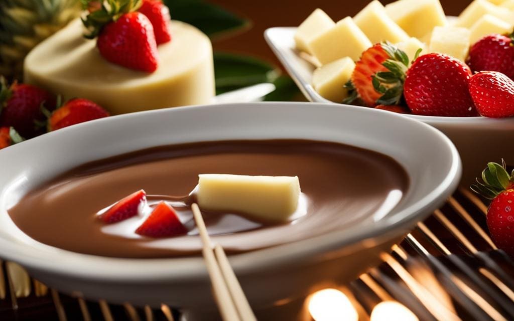 witte chocolade fondue