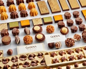 Pralines/Chocolade (bijvoorbeeld Godiva, Neuhaus, Leonidas)