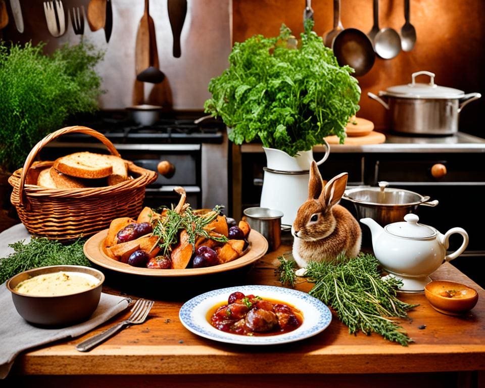 Serveertips voor Belgisch konijn met pruimen