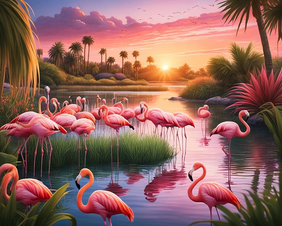flamingo habitat