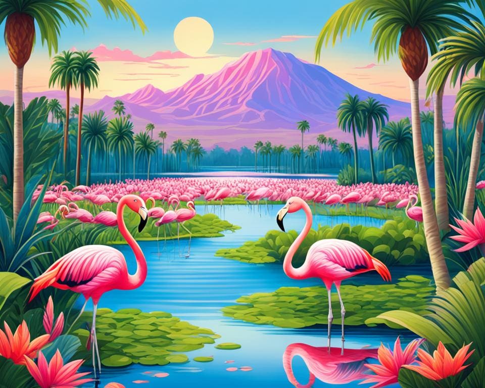 waar wonen flamingo's