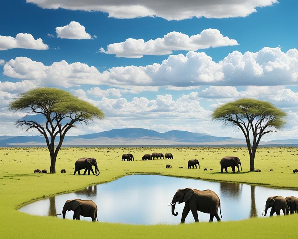 waar wonen olifanten