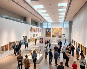 Bezoek een museum met tijdelijke tentoonstellingen en tours