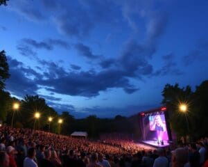 Geniet van een theatervoorstelling in een openlucht arena