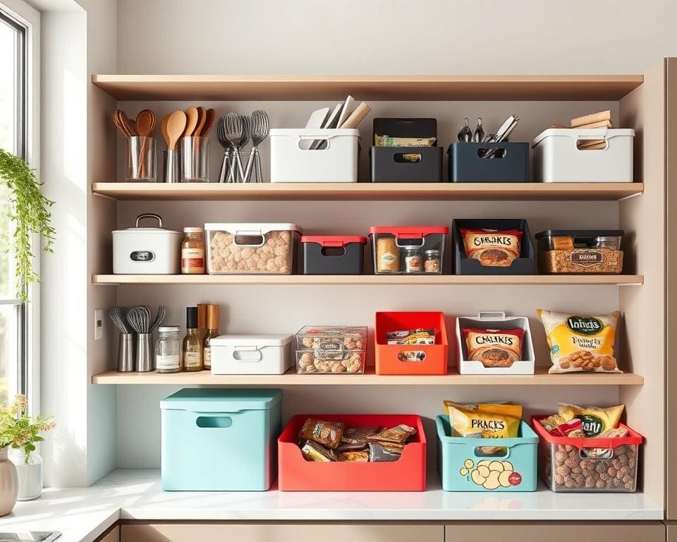 Handige opbergdozen voor meer ruimte in de keuken