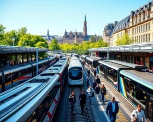 Hoe meer treinen en bussen de Belgische steden bereikbaar houden