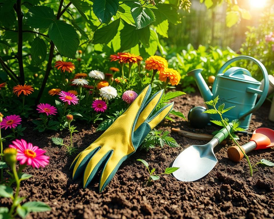 Makkelijk tuinieren met handschoenen met klauwen