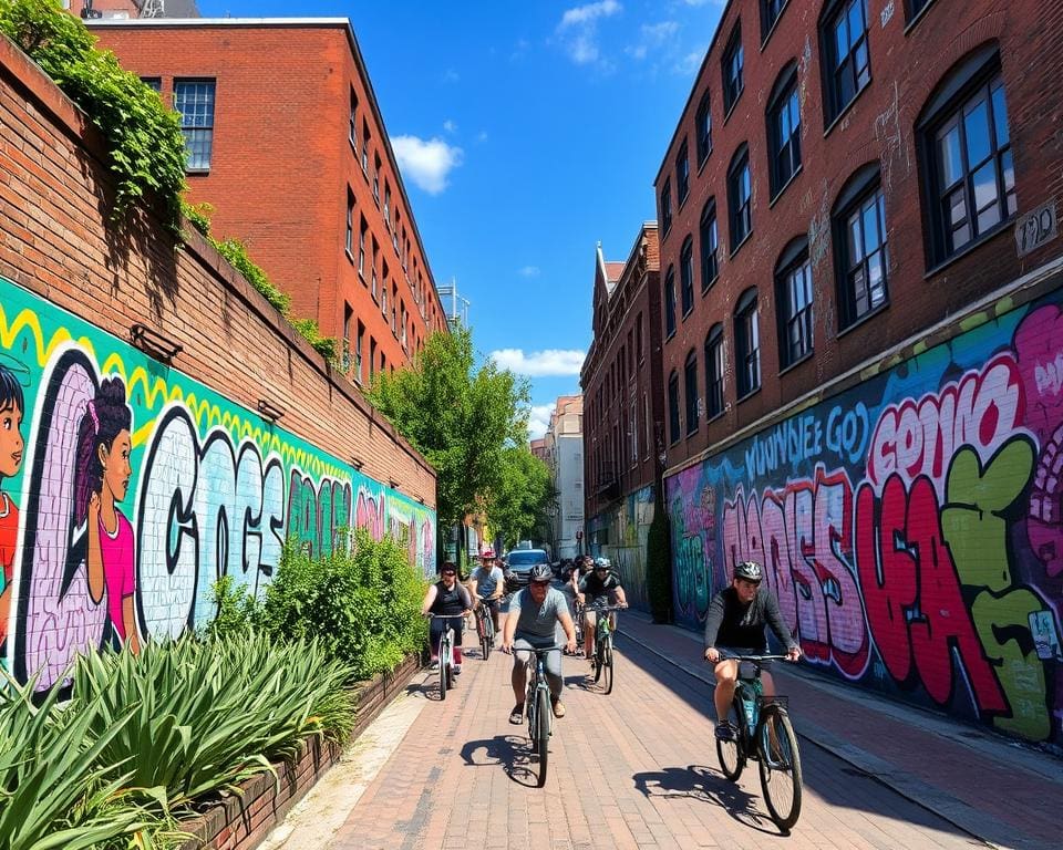 Ontdek een stad met een street art fietstocht