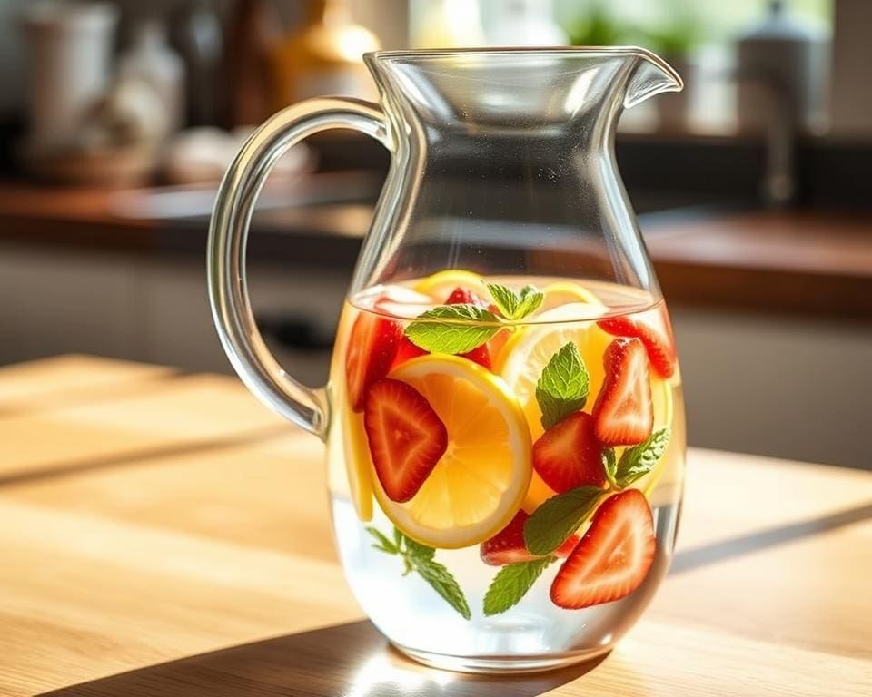 fruitwater maken met fruitinfuser