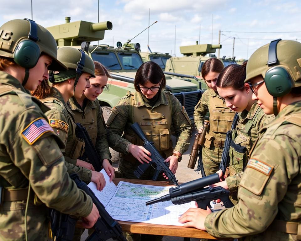 huidige rol van vrouwelijke militairen