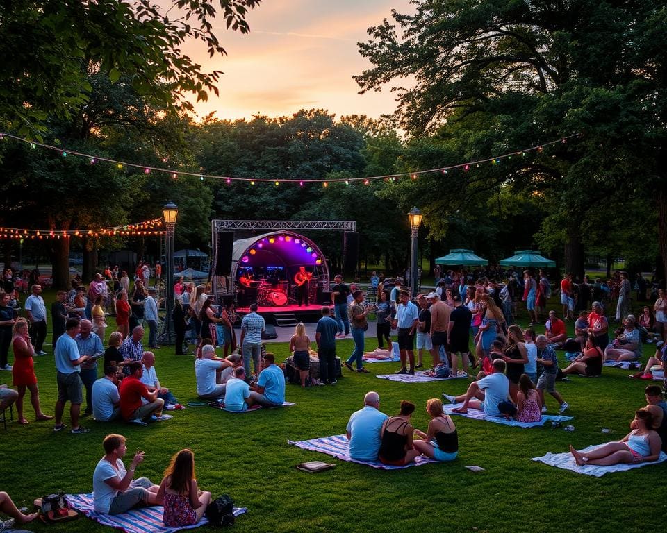 openluchtconcert in het park