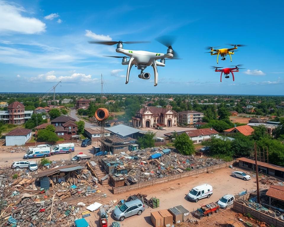 hoe drones helpen bij rampenbestrijding